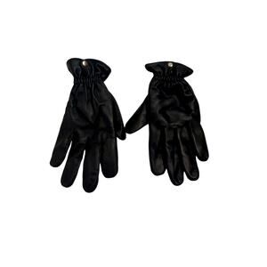 Y2K Wilson's Leather Women's Black Snap Wrist Thinsulate Ultra Gloves Size M